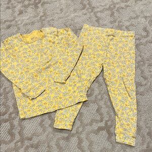 Magnetic Me Yellow and Grey/Silver Pajama Sets Soft Sleepwear